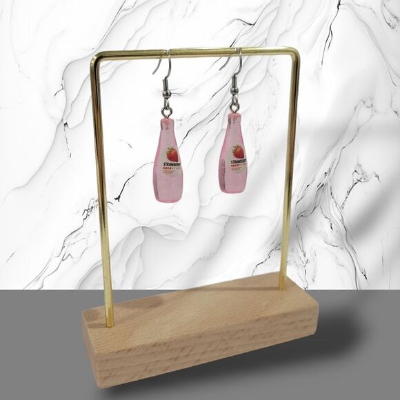 🍓Strawberry Soda Earrings🍓 (2-A019-A)-Jewelry for Women - Picture 4 of 6